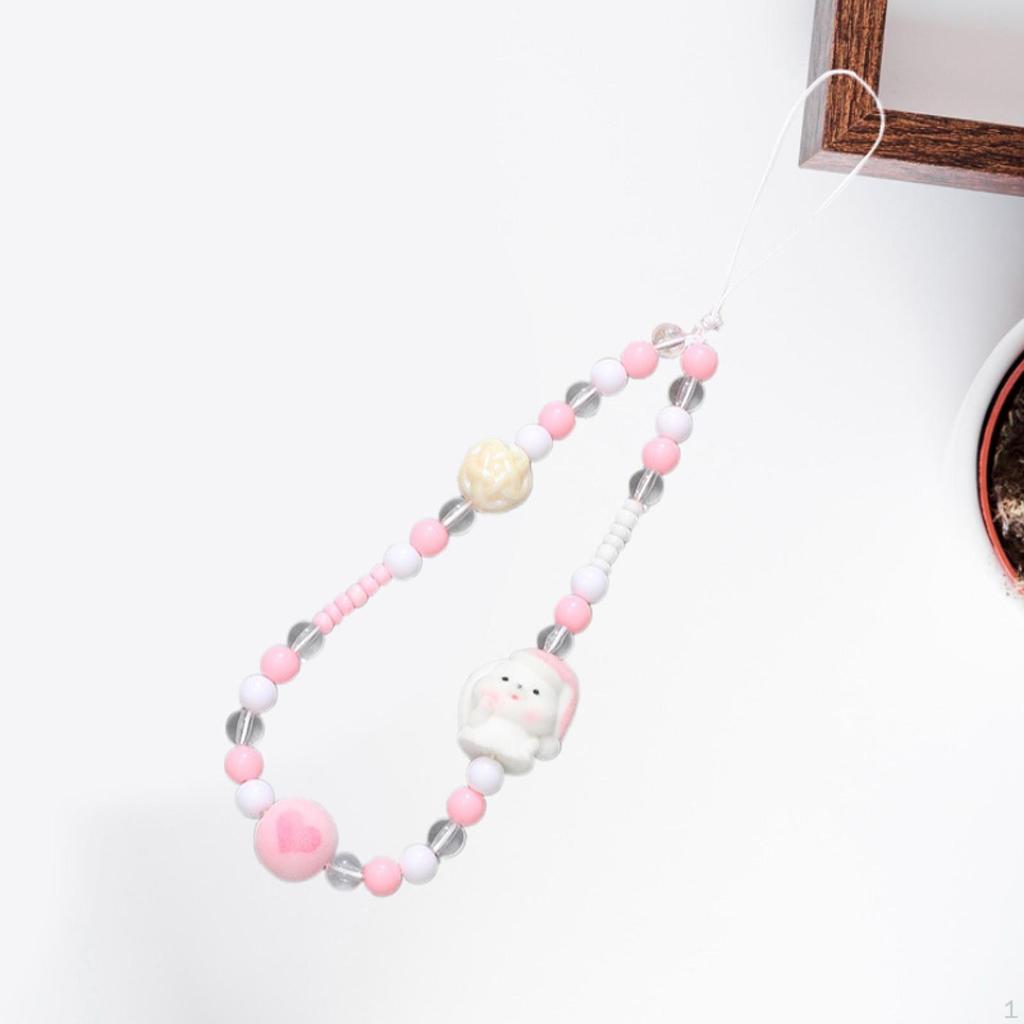 Perlen-Handyband Niedliche Hülle Handschlaufe Handgelenkband Mode Deko Damen Tasche