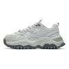 Fila Fashion Sneakers Transpose Synthetic Leather Nubuck Thick Sole Low Top Dad Shoes Women Sneakers Moon-Rock-Gray F12W144147FLR