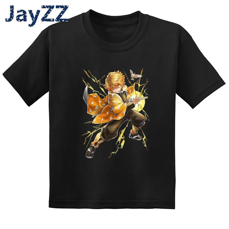 Children's Demon Slayer Anime Cartoon T-Shirt Fun Kids' Clothing Baby Boys and Girls Summer Fashion T-Shirt