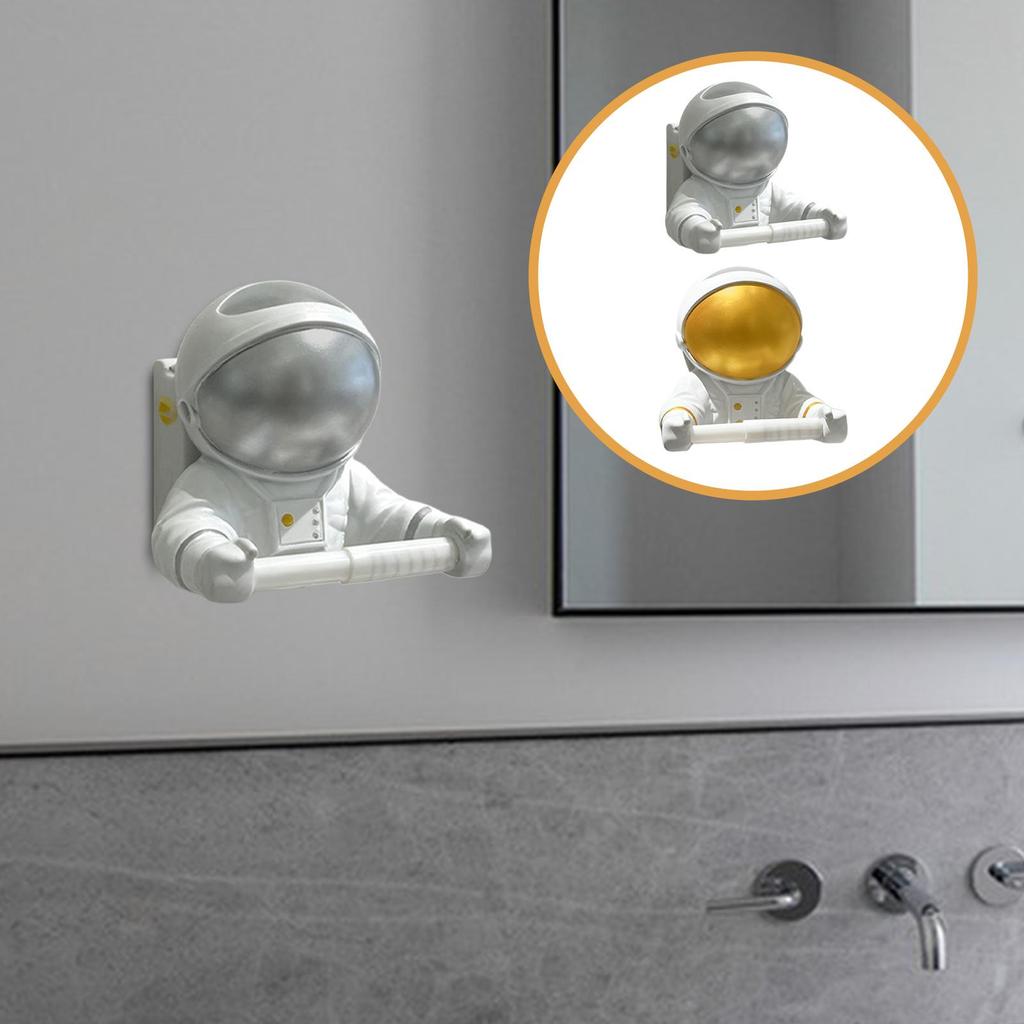 Astronaut Toilet Paper Holder Cartoon Paper Towel Holder for Home Decoration