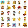 50 Cartoon Western Series Stickers New Car Mobile School Bag