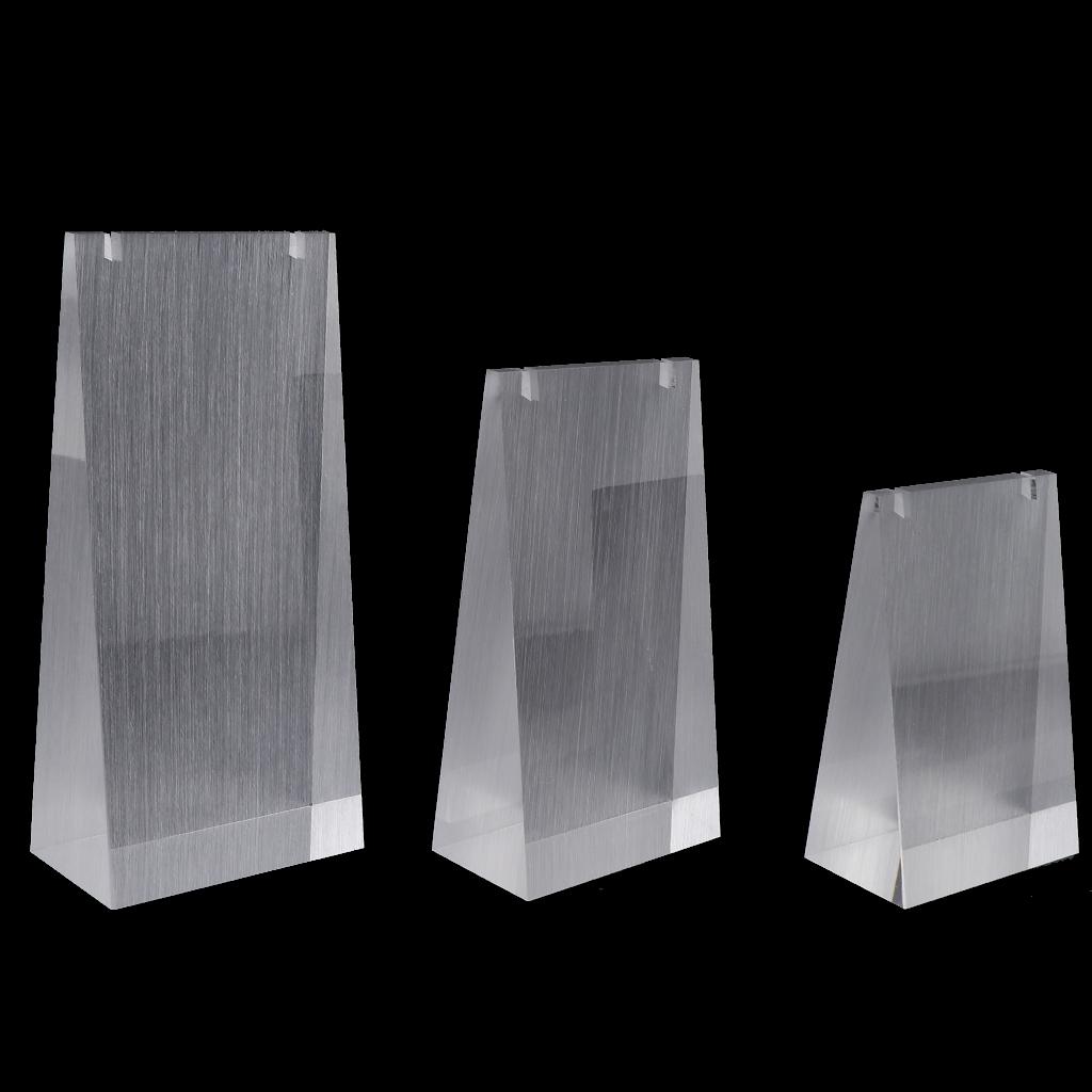 - Acrylic Necklace Display Stand, 3 Pieces Brushed, As Described Brushed