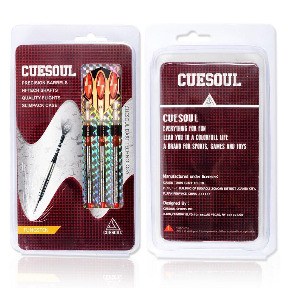 CUESOUL Sword Series Soft Tip Darts, 18g, 95% Tungsten (CSTSTD042)