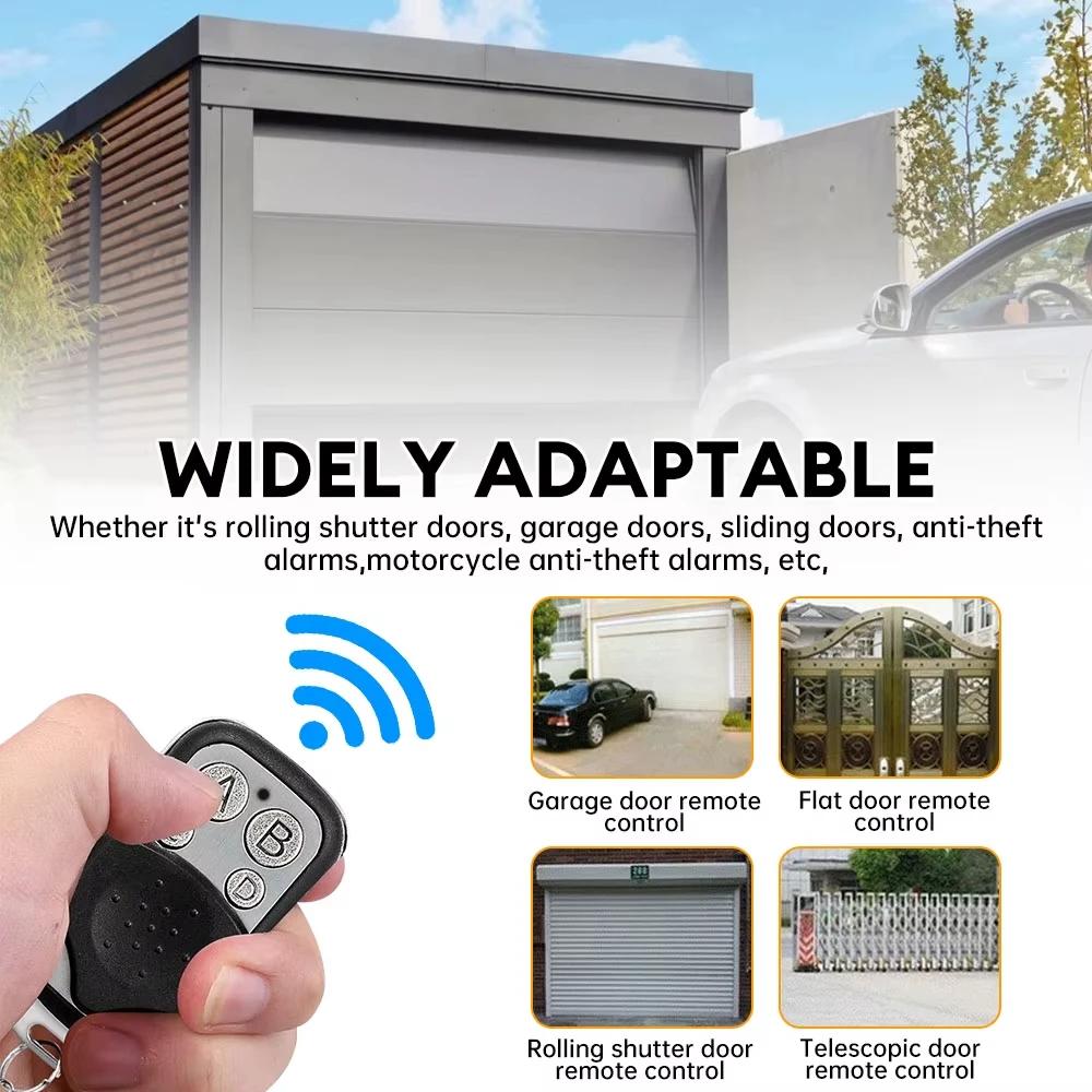 433 MHz Metall-Druckknopf-Fernbedienungssender ABCD/Schloss Entsperren 4 Taste Universal 4 Tasten Garagentoröffner Fernbedienung