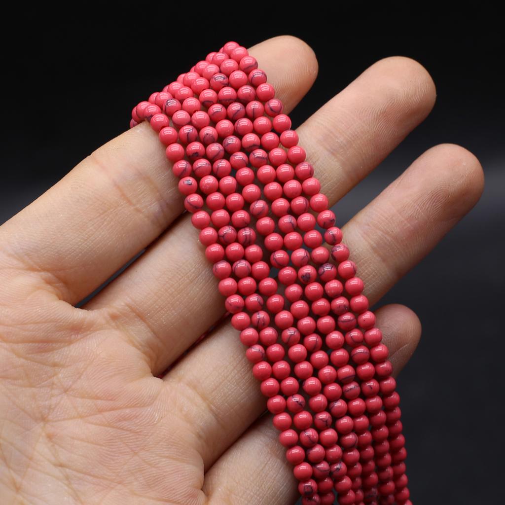 Natural Stone Beads Round Small Beads 3 MM Charms For Jewelry Making DIY Necklace Bracelet Earrings Accessory