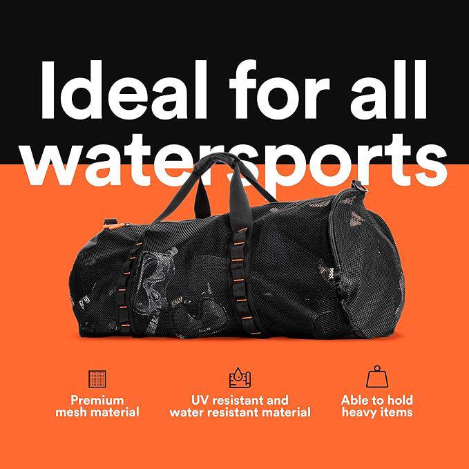 **Multi-Use Mesh Backpack: Beach, Sports, Swimming, Portable Storage**