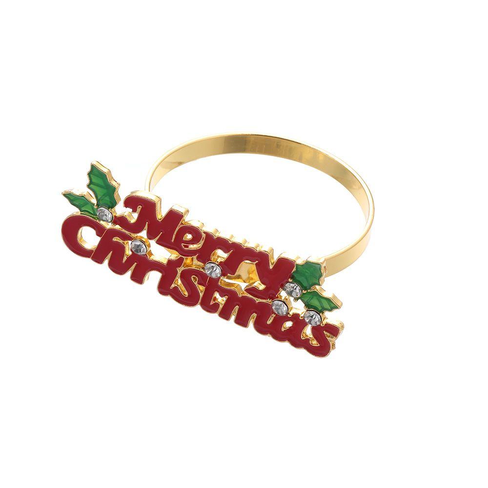 DIY Craft Wedding Supplies Christmas Supplies Napkin Rings Table Decoration Christmas Napkin Ring
