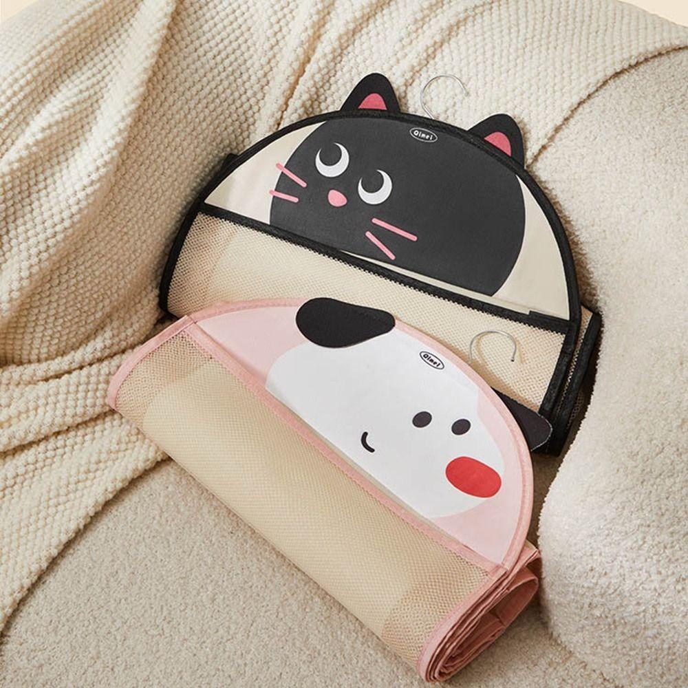 Reusable Hanging Mesh Bag Large Capacity Cartoon Toys Storage Holder Kitchen