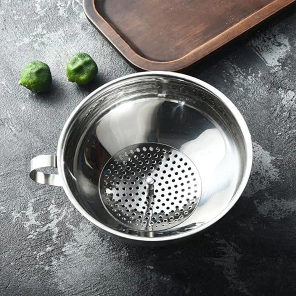 Stainless Steel Canning Funnel Wide Mouth Oil Filter Funnel Kitchen Funnel Set Salad Dressing