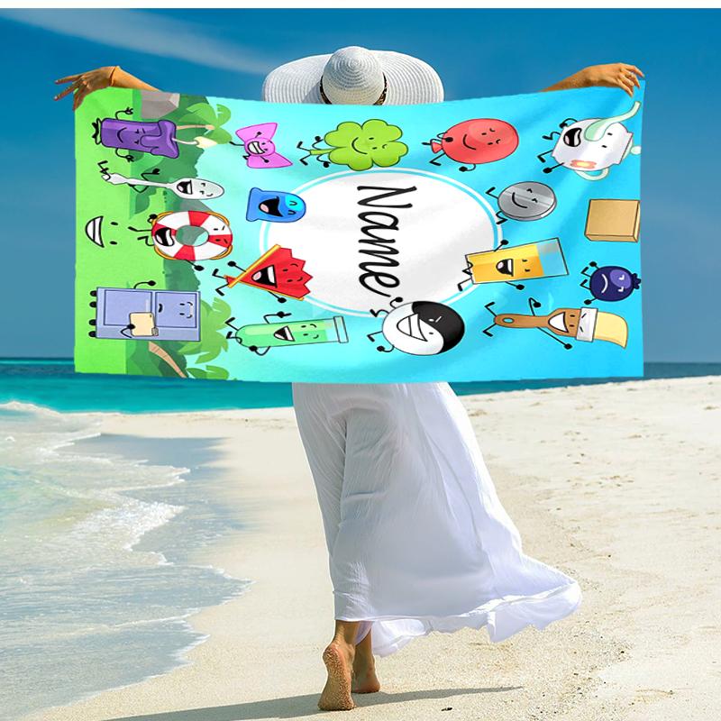 Personalized Customized Proof Beach Towel with Nanimate Insanity Pattern - Soft, Absorbent,quick-drying,perfect Swimming,camping&bathing
