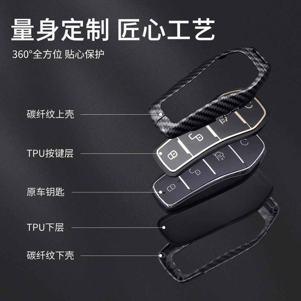 Car Key Case For Byd Atto 3 Han Ev Dolphin Remote Control Protect Cover Auto Accessories