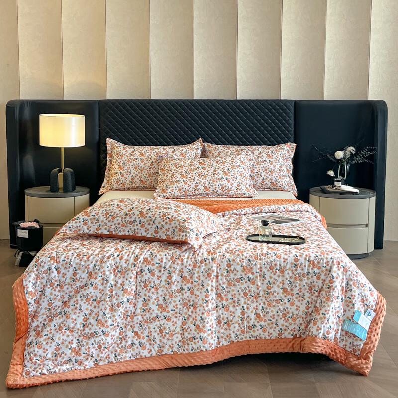 

Bosikang Летнее двухслойное одеяло из бархата Daisy Bean