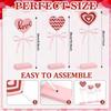 Valentine's Day Wooden Heart-Shaped Ornaments with Table Stands Decorative Wooden Signs for Wedding Festival Photo Props