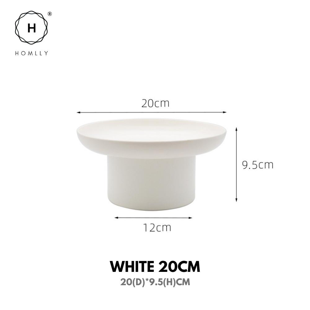 Homlly Uii Round Decorative ABS Storage Tray