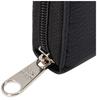 Ben Davis Long Wallet with Round Synthetic Black Men's Zipper, Leather, (BDW-9194S)