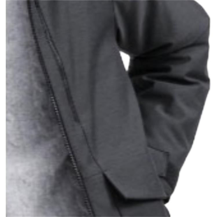 Uniqlo Solid Color Zipper Pocket Design Composite Hooded Jacket Unisex Jackets Graphite-Gray 459622-08