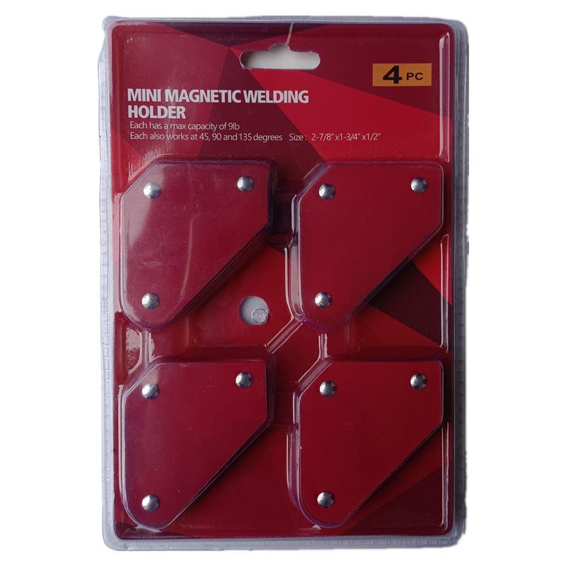 4-Piece Mini Magnetic Welding Positioner Set - 9Lb Capacity Tool