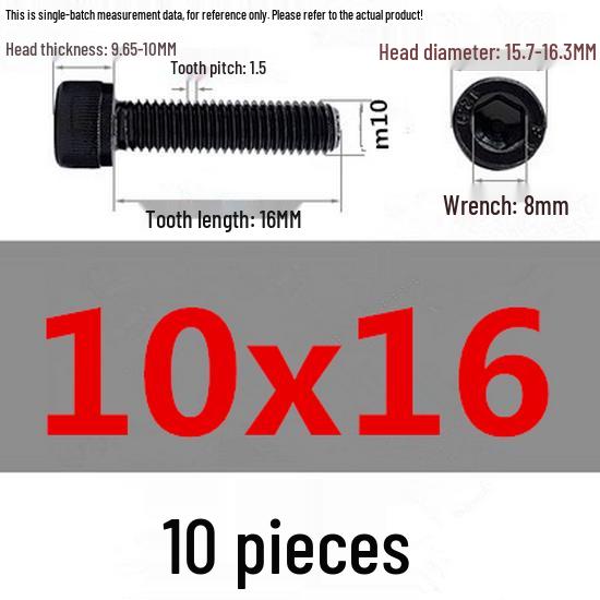 High-Strength Grade 12.9 Internal Hex Head Screws M1.4-M20