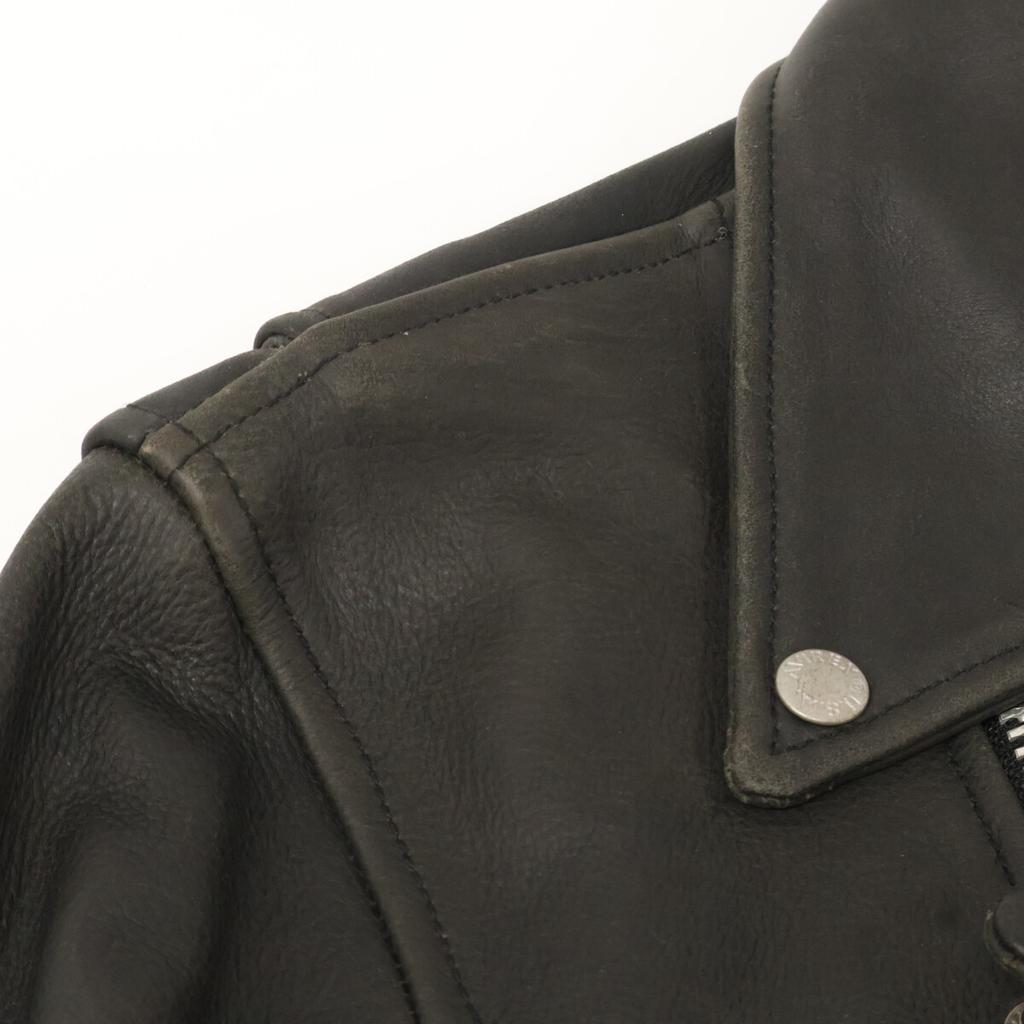 AVIREX Black 6161080 Double Rider Jacket Jacket L blackUsed