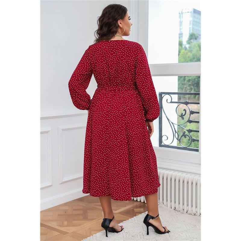 XL-4XL Autumn Winter Women Dresses plus Size Ladies Skirt Female