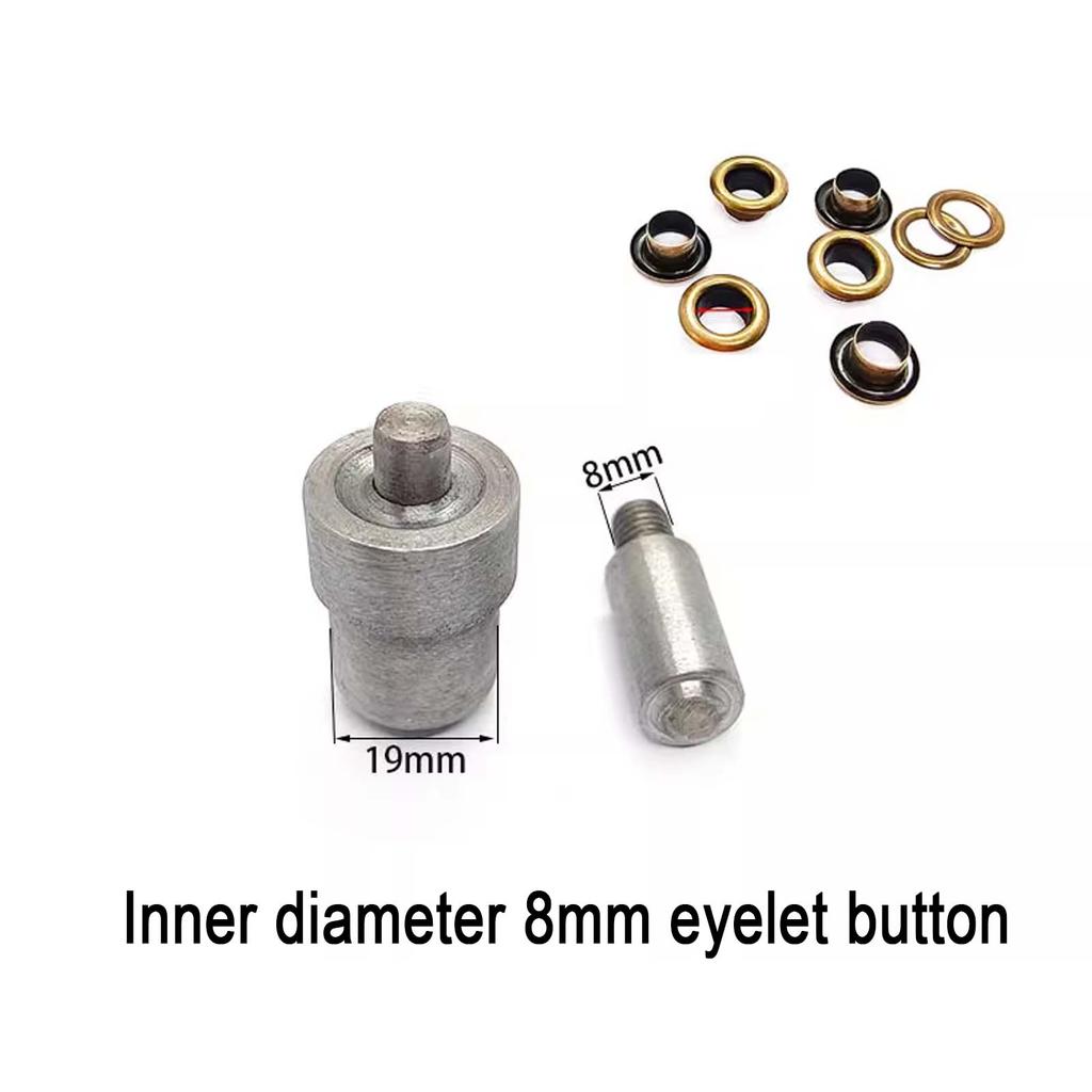 1.5~12mm Eyelet Button Hand Pressing Mold, DIY Eyelet Button Manual Installation Dies