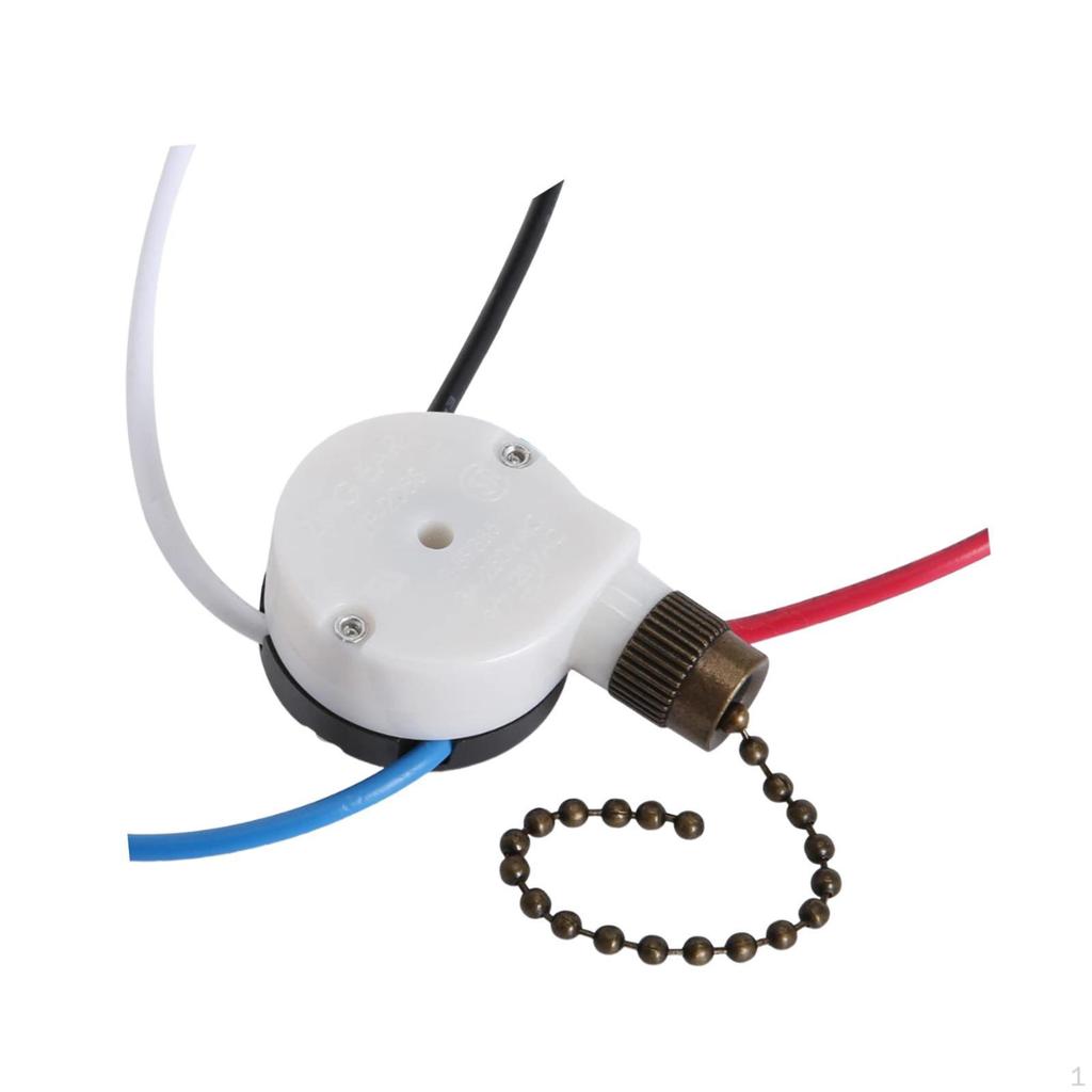 3 Wire Pull Chain Switch for Ceiling Fan And Wall Light Control
