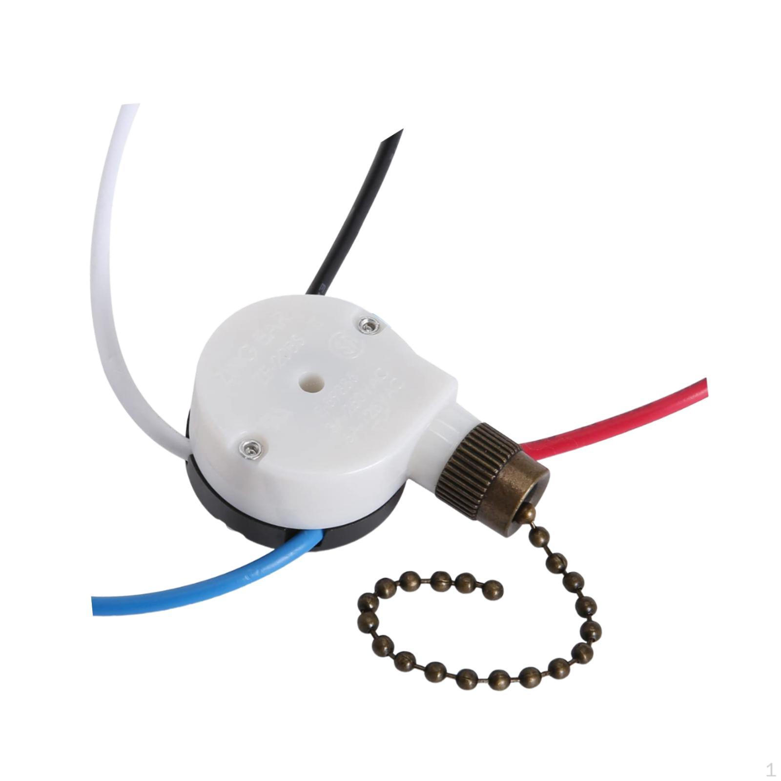 

3-проводной выключатель с цепочкой для управления потолочным вентилятором и настенным светильником бронзовый