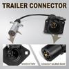 Agrieyes Premium 7 Pin to 6 Pin Trailer Light Adapter 7-Way to 6-Wire RV