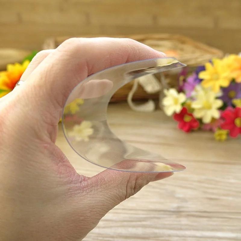 1Pcs Flexible Transparent Plastic Cake Scraper Smoother Dough Cutter for Bread Pastry Chef Bakery Cake Baking Accessories