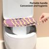 2pcs Sticky Toilet Seat Cover with Soft Handle - Waterproof, Comfortable, All-Season Home Use