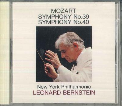 CD MOZART, LEONARD BERNSTEIN, NEW YORK - Symphonies No. 39 And 40 32DC399 CBS SONY Japan Classical Used