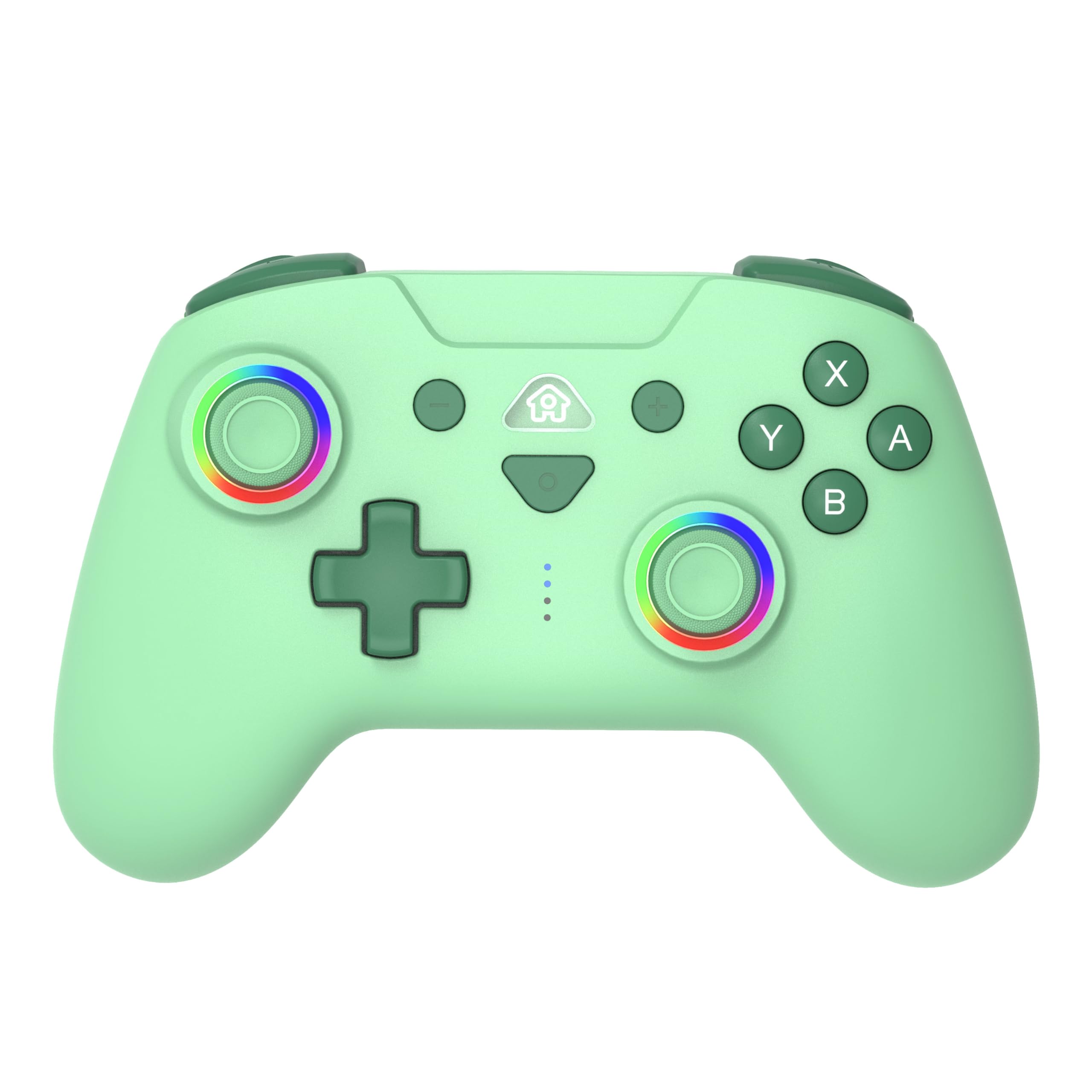 

FONLAM Switch Совместимый со Switch и RGB-подсветкой Геймпад с макросами Беспроводной и Поддерживает и Функции Регулируемая вибрация и Огонь и Сон/Пробуждение