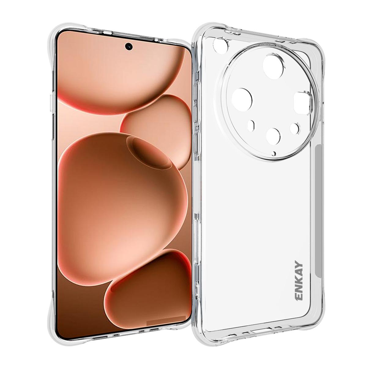 

For Oppo Find X8 Ultra 5G Clear Phone Case ENKAY HAT PRINCE Shockproof Anti-slip TPU Cover Transparent