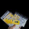 10Pcs Card Pouch Durable Lightweight Portable Waterproof Resealable Zip Type Holder for Library Cards