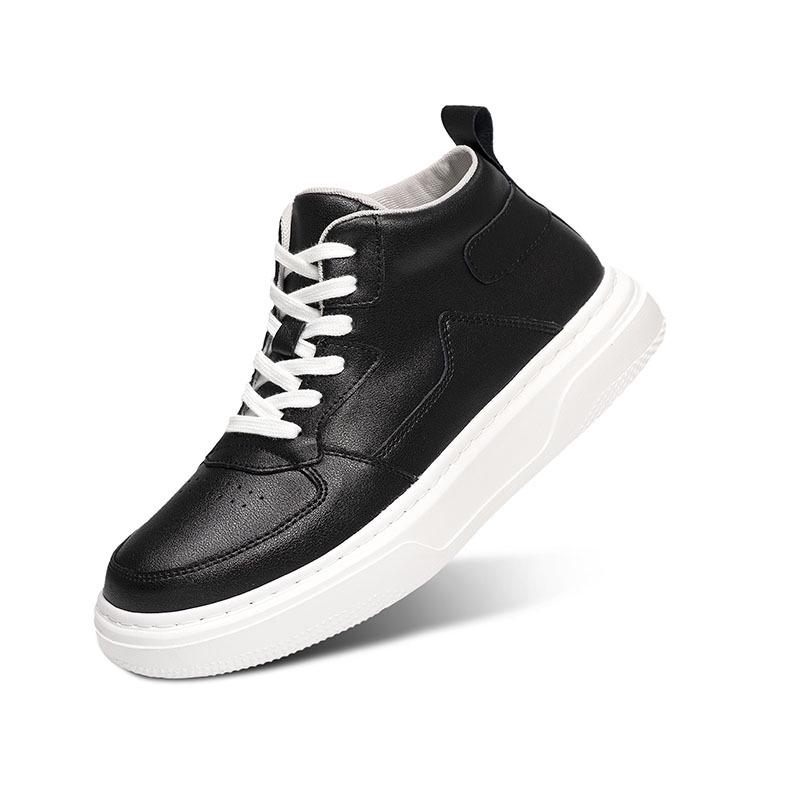 Invisible Height-Boosting 6CM Trendy Unisex Korean Style High-Top Sneakers for Students 40