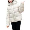 Ladies' Fashionable Solid Color Long Sleeved Loose Warm Hooded Jacket