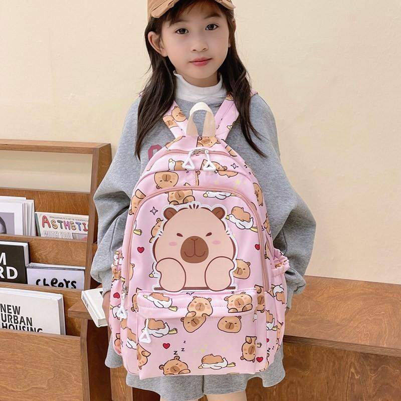 Adorable Animal Cartoon Backpack For Boys And Girls Stylish Large Capacity Kindergarten Bag School