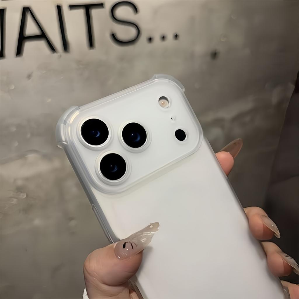 Translucent Shockproof Silicone Phone Case for iPhone 17 ProMax Pro Air 16 Plus 16e 15 14 13 Mini 12 11 XS Max XR X/XS 7Plus/8Plus 7/8 Cover