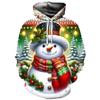 2026 Santa Claus Christmas Carnival 3D Printed Cute Animal Hooded Sweatshirt Suitable for Both Men and Women