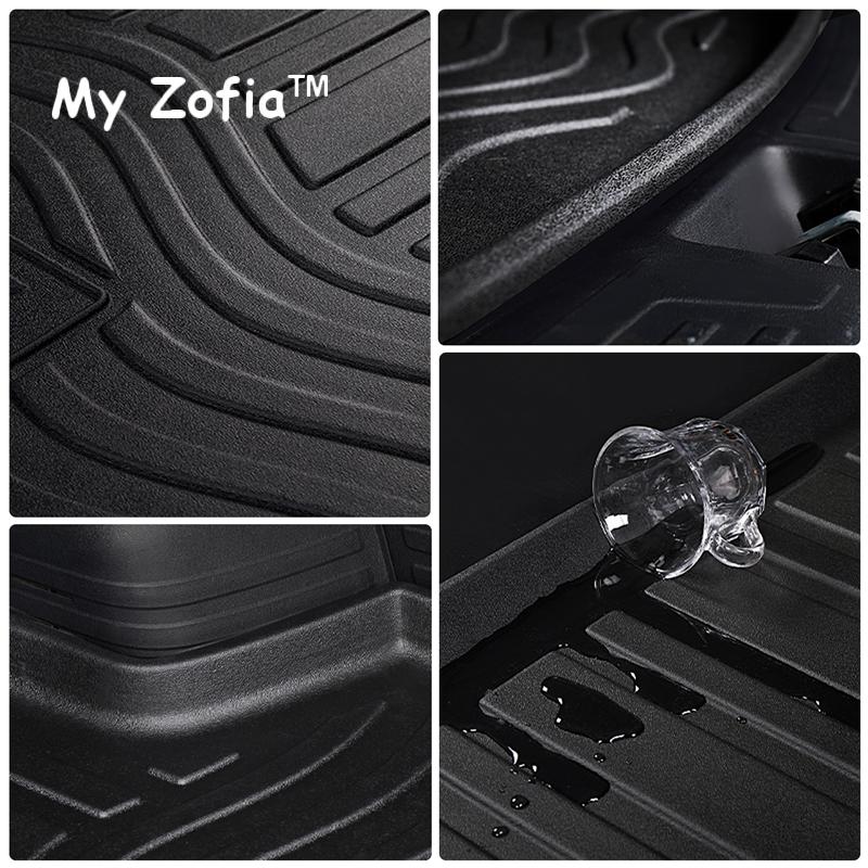 For GAC Trumpchi EMKOO 2022 2023 2024 2025 Car Rear Trunk Cargo TPE Trunk Mat Floor Tray Rear Seat Backrest Pad Auto Accessories