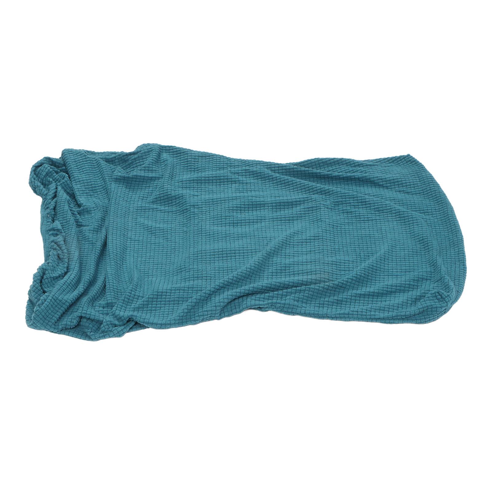 

Armless Chair Cover Soft Prevent Slip Protective Stylish Universal Stretch Chair Cover Peacock Blue