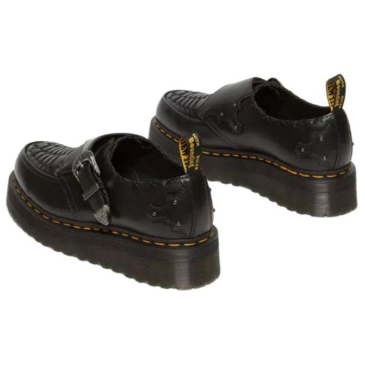 Dr. Martens Leather Fashion Comfortable Simple Low-Top Casual Shoes Unisex Casual Shoes Black 31680001