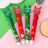 1 Piece Cute Ballpoint Pen Press Cartoon Reindeer Grandfather Multicolor 10 In 1 Colors Stationery School Office Supplies