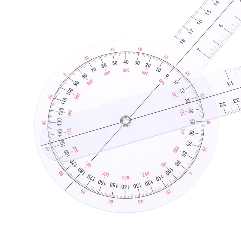 Goniômetro calibrado de 360 graus Physio Medical Joint Angle Measure Ruler