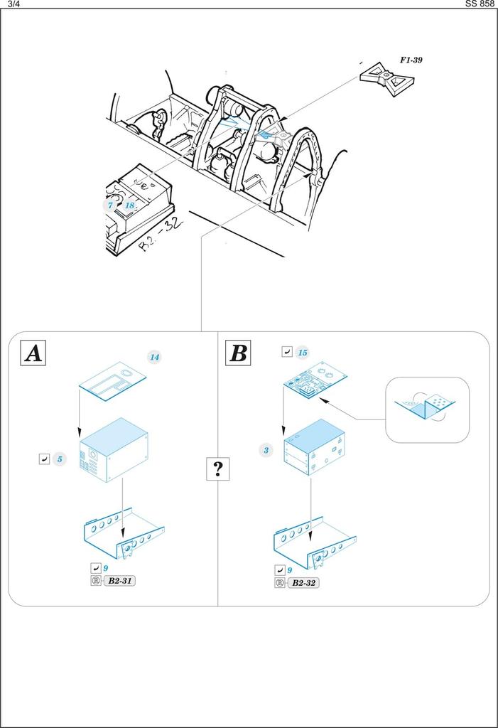 Eduard Zoom Spitfire Etched Parts Plastic Model Kit Parts EDUSS858 1/72 Mk.I (for IBG) (Airplane)