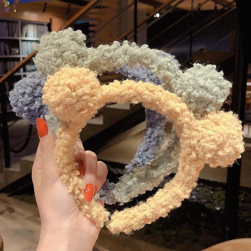 

Girls Winter Fashion Lamb Women Head Hoop Headdress Headband Hair Hoop