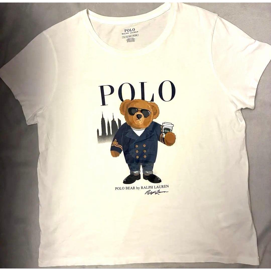 Used POLO RALPH LAUREN Polo Bear T-shirt White XL
