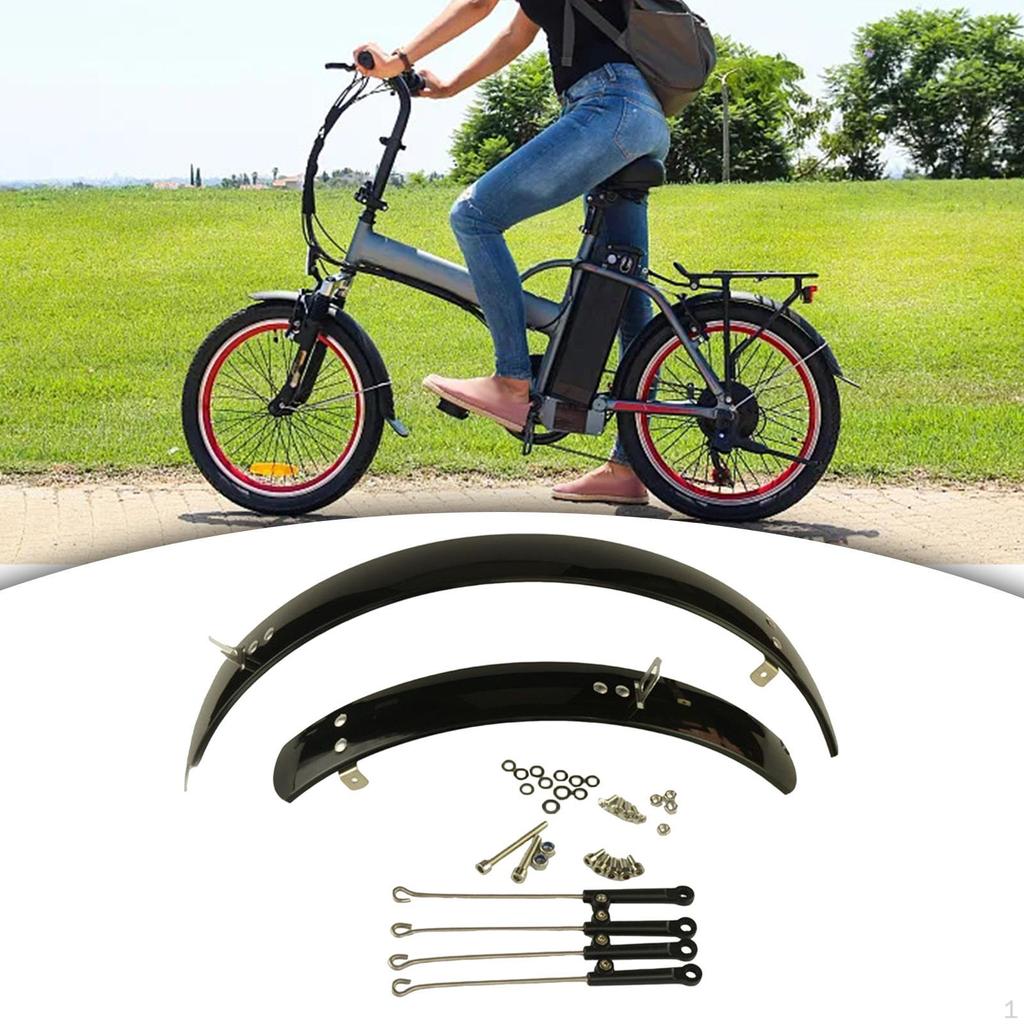 Folding Bike Mudguard Front & Rear Fenders Bicycle Set Simple Installation Mud Guard Full