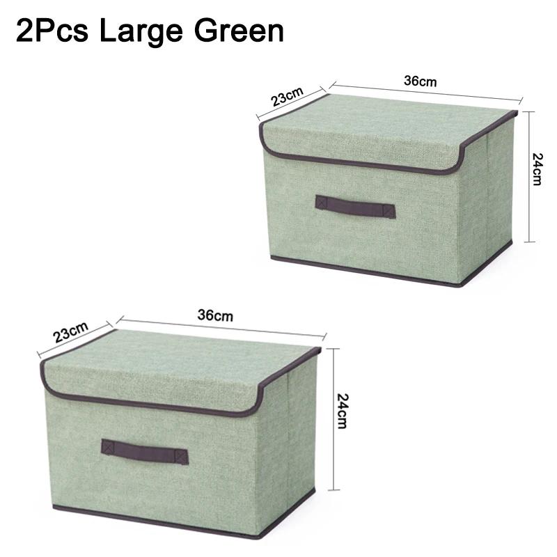 Non-Woven Fabric Storage Box Home Dustproof Bins Bedroom Cosmetics Bin with Lid Stackable Waterproof Clothing Underwear Boxes