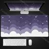 Light Blue Pink Clouds Mouse Pad Desk Mat Kawaii Purple Cute Rubber Pad Extended Pad Gaming Keyboard Mats Large XXL Girl Carpet